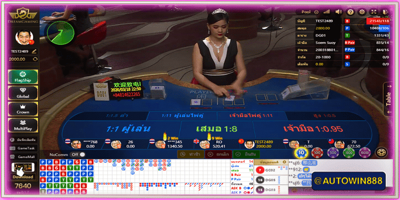 dgthai baccarat sagaming online free credit